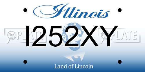 I252XY Illinois License Plate