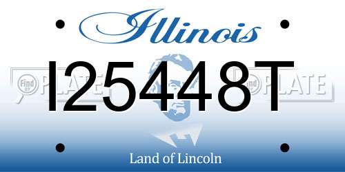 I25448T Illinois License Plate