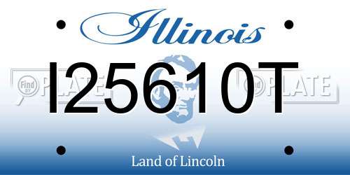 I25610T Illinois License Plate