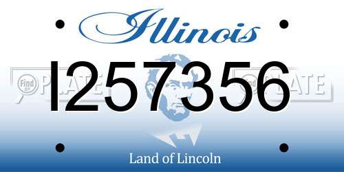I257356 Illinois License Plate