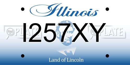 I257XY Illinois License Plate