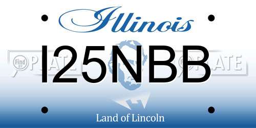 I25NBB Illinois License Plate