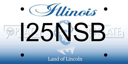 I25NSB Illinois License Plate