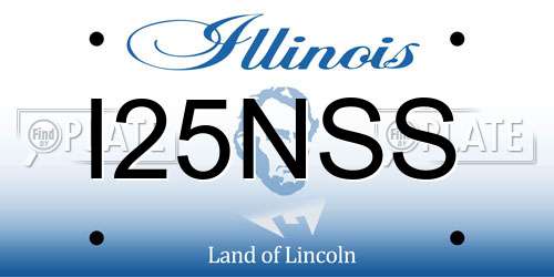 I25NSS Illinois License Plate