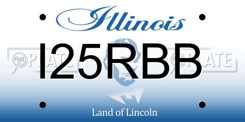 I25RBB Illinois License Plate