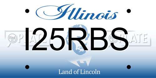 I25RBS Illinois License Plate