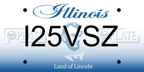 I25VSZ Illinois License Plate