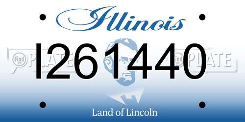 I261440 Illinois License Plate