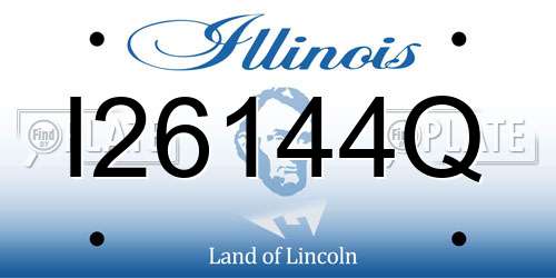 I26144Q Illinois License Plate