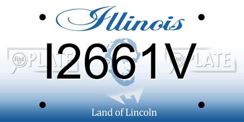 I2661V Illinois License Plate