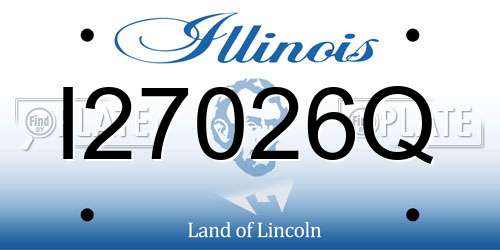 I27026Q Illinois License Plate