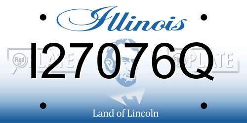 I27076Q Illinois License Plate