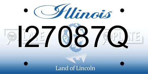 I27087Q Illinois License Plate