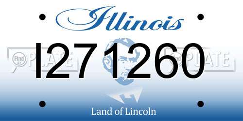 I271260 Illinois License Plate