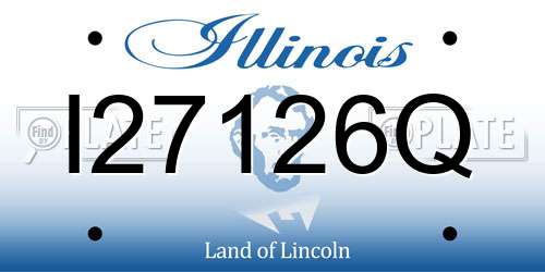 I27126Q Illinois License Plate
