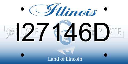 I27146D Illinois License Plate