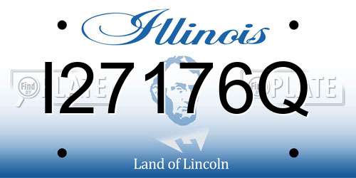 I27176Q Illinois License Plate