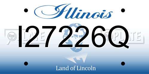 I27226Q Illinois License Plate