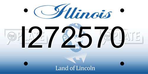 I272570 Illinois License Plate