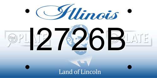I2726B Illinois License Plate