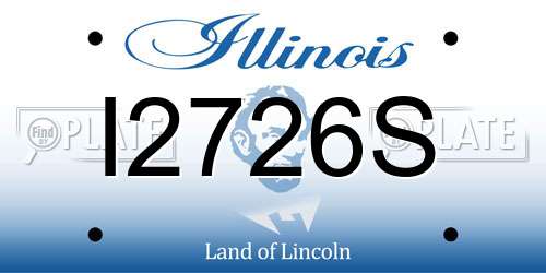 I2726S Illinois License Plate