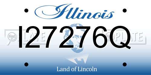 I27276Q Illinois License Plate