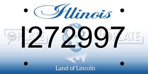 I272997 Illinois License Plate