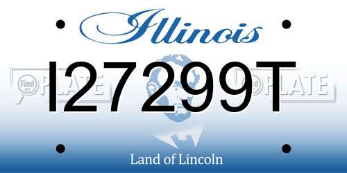 I27299T Illinois License Plate
