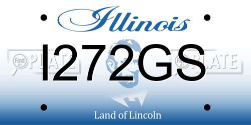 I272GS Illinois License Plate