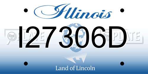 I27306D Illinois License Plate