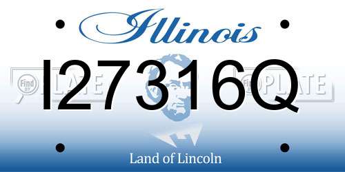 I27316Q Illinois License Plate