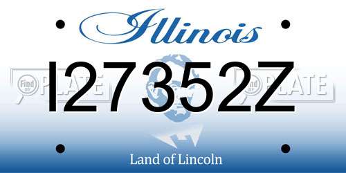 I27352Z Illinois License Plate