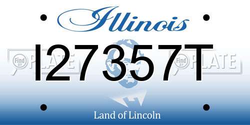 I27357T Illinois License Plate