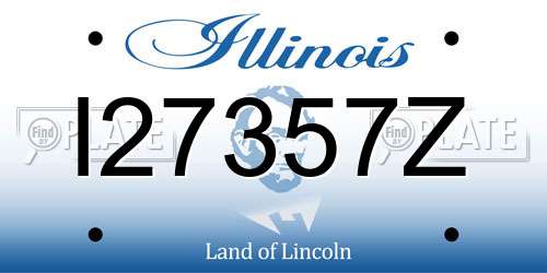 I27357Z Illinois License Plate