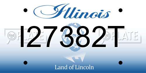 I27382T Illinois License Plate