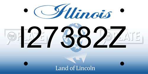 I27382Z Illinois License Plate