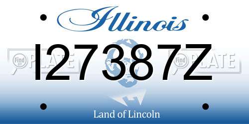 I27387Z Illinois License Plate