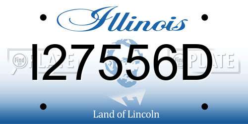 I27556D Illinois License Plate