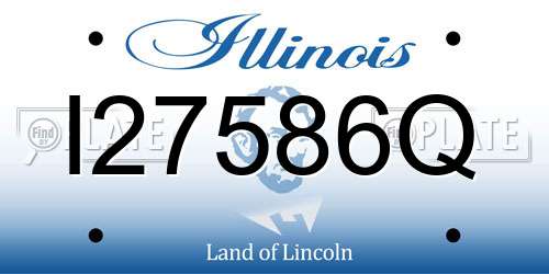 I27586Q Illinois License Plate