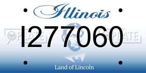 I277060 Illinois License Plate