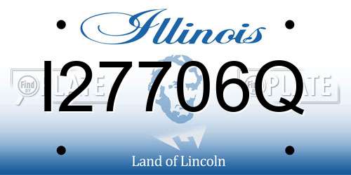 I27706Q Illinois License Plate