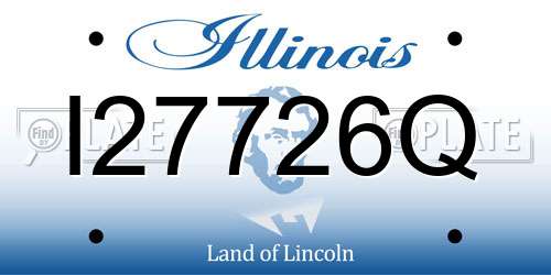 I27726Q Illinois License Plate
