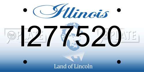 I277520 Illinois License Plate