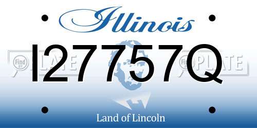 I27757Q Illinois License Plate