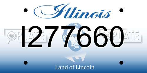 I277660 Illinois License Plate