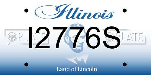 I2776S Illinois License Plate
