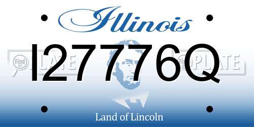 I27776Q Illinois License Plate