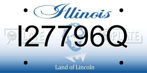 I27796Q Illinois License Plate