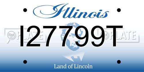 I27799T Illinois License Plate