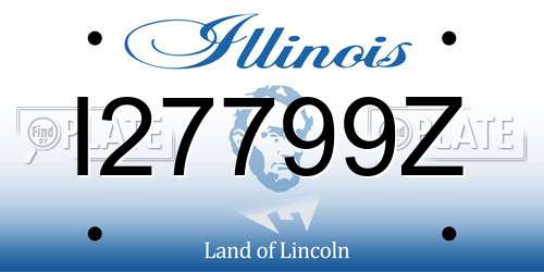 I27799Z Illinois License Plate
